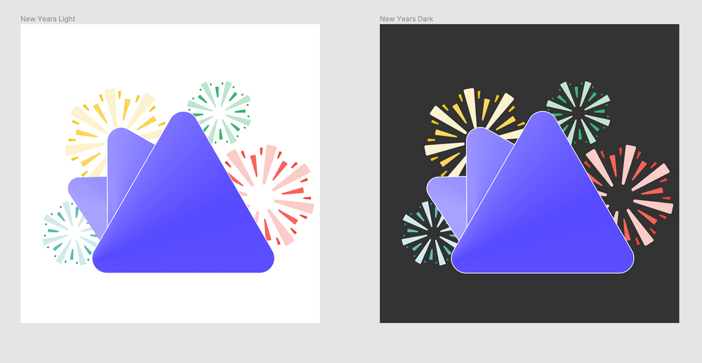 Holiday branding for New Year
