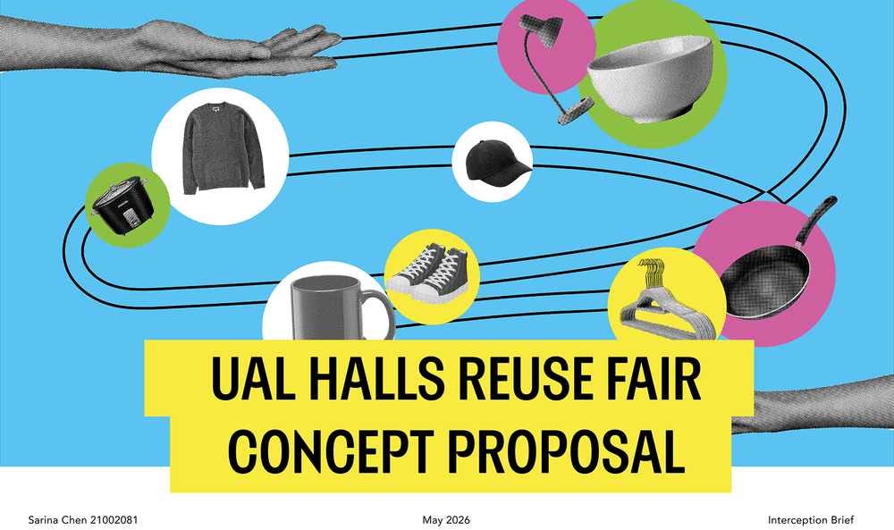 Title slide reads UAL Halls Reuse Fair
