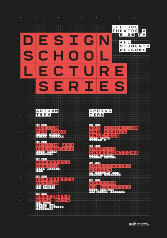 Autumn/Spring Design Lectures 2016/17